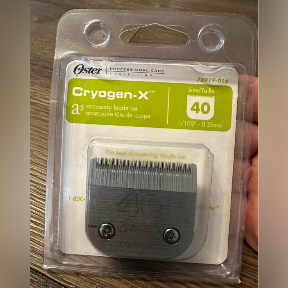Oster Cryogen-X Size 40 Clipper Blades